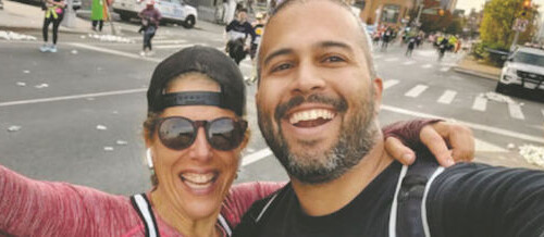 Elizabeth England at the NYC marathon