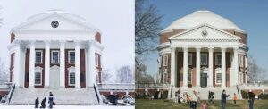 campus photos in different seasons as during a revisit